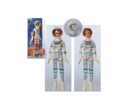 Кукла DEFA 8460-BF 29см, космонавт, 2цвета, на листе, 15,5-33-6см