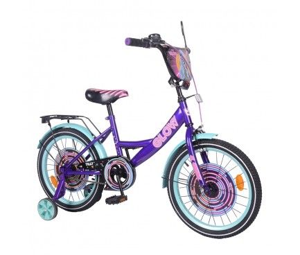 Велосипед TILLY Glow 18'' T-218213/1 purple+azure