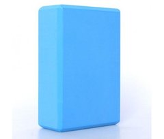 Блок для йоги MS 0858-8 EVA, 23-15-7,5см, 180г, синий, в кульке
