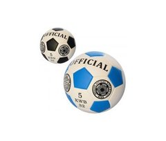Мяч футбольный EN-3220 размер5, ПУ, 400-420г, 2цвета, в кульке,