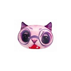 Антистресова іграшка м`яконабивна "SOFT TOYS 03 "Кіт глазастий" рожевий