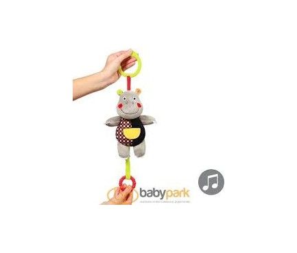 Іграшка музична "Бегемотик Альберт" (Розмір 18х35 см.) "BabyOno"