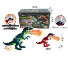 Интерактивное животное KQX-41 Динозавр, 2 цвета,батар.,свет,со звуком,функ.пар,в коробке 30*