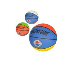 Мяч баскетбольный VA 0002 (50шт) размер7,резина,8панелей,рисунок-наклейка,2цвета,520г,в кульке