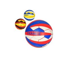 Мяч футбольный 2500-128 размер5, ПУ1,4мм, ручн.работа,32панели, 400-420г,3в(страны), в кульке