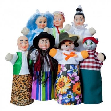 Кукольный театр "Буратино" (премиум упаковка, 7 персонажей, книжка)