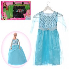 Кукла DEFA 8333 29см, платье 83,5см для девочки (рост120см), 2 вида, вкор-ке,55,5-32-5,5см