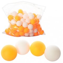 Теннисные шарики MS 0451 40мм, PP, шовный, 1 упаковка 144шт, 2 цвета