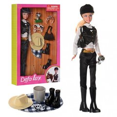 Кукла DEFA 8289 (30см, шляпа, сумочка, кубок, обувь, корона, в кор-ке, 20-33-5,5см