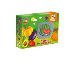 Набір магнітів "Овочі та фрукти" VT3106-28 (укр)