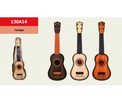 Гитара 130A14 пластик, с ремешком,3 цвета, в чехле 55*19*7см, р-р игрушки – 55*16.5*5.5 см