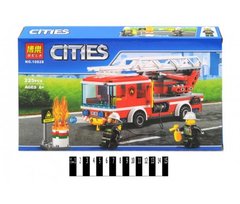 Конструктор "CITIES" "Пожежна машина з драбиною" (коробка) 225 дет. 10828 р.33,3*21*5 см