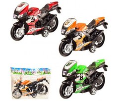 Мотоцикл инерц 607 ( 3 цвета, в пакете – 20.5*14 см, р-р игрушки – 18*5*9.5 см