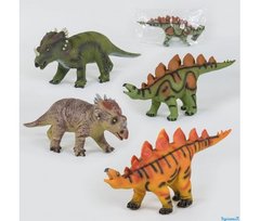 Динозавры музыкальные 88805 / Х017-Х019-Х045 (4 вида, мягкие, резиновые, 52см, 1шт в кульке