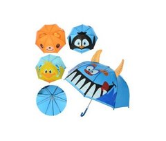 Зонтик детский MK 4110-1 (30шт) длина59см,трость58,диам.70см,спица46см,ушки,ткань,4вида,в кульке